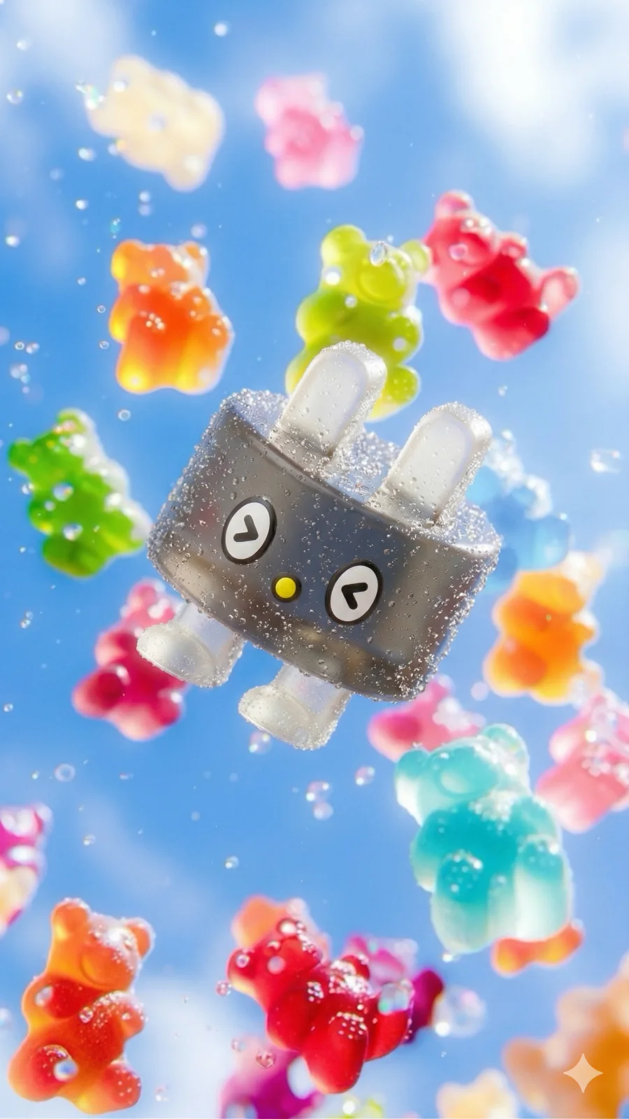 Soppul character in a candy sky