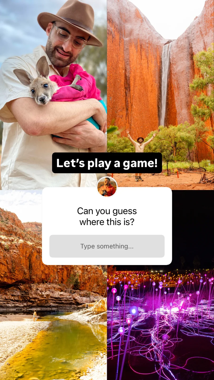 Creator Instagram Story · guess-the-place quiz