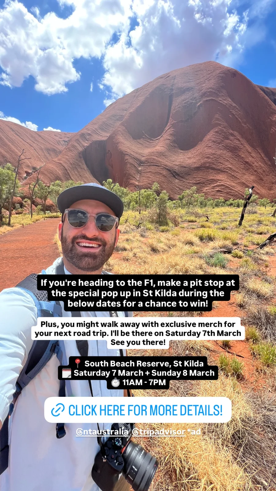 Creator Instagram Story · St Kilda pop-up invite